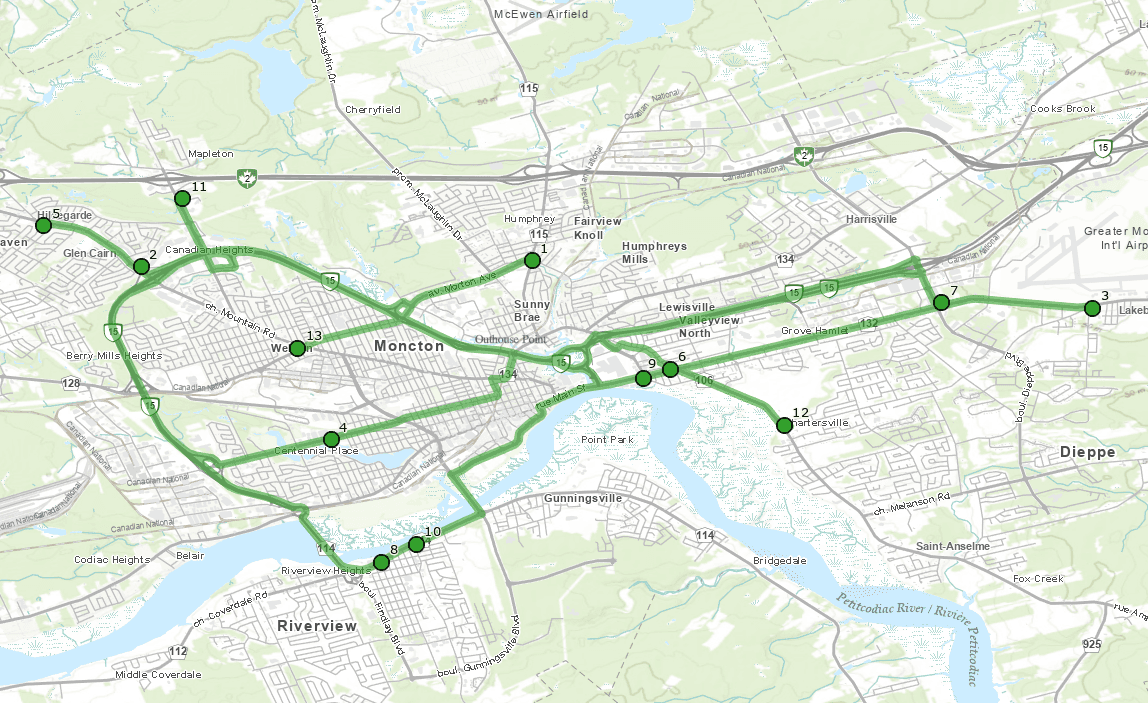 Finding the best route for delivery